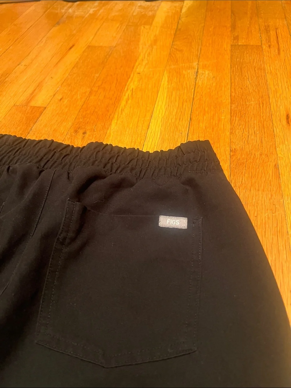 Figs Zamora High-Waisted Jogger Scrub Pants in Black, Women’s Medium Tall